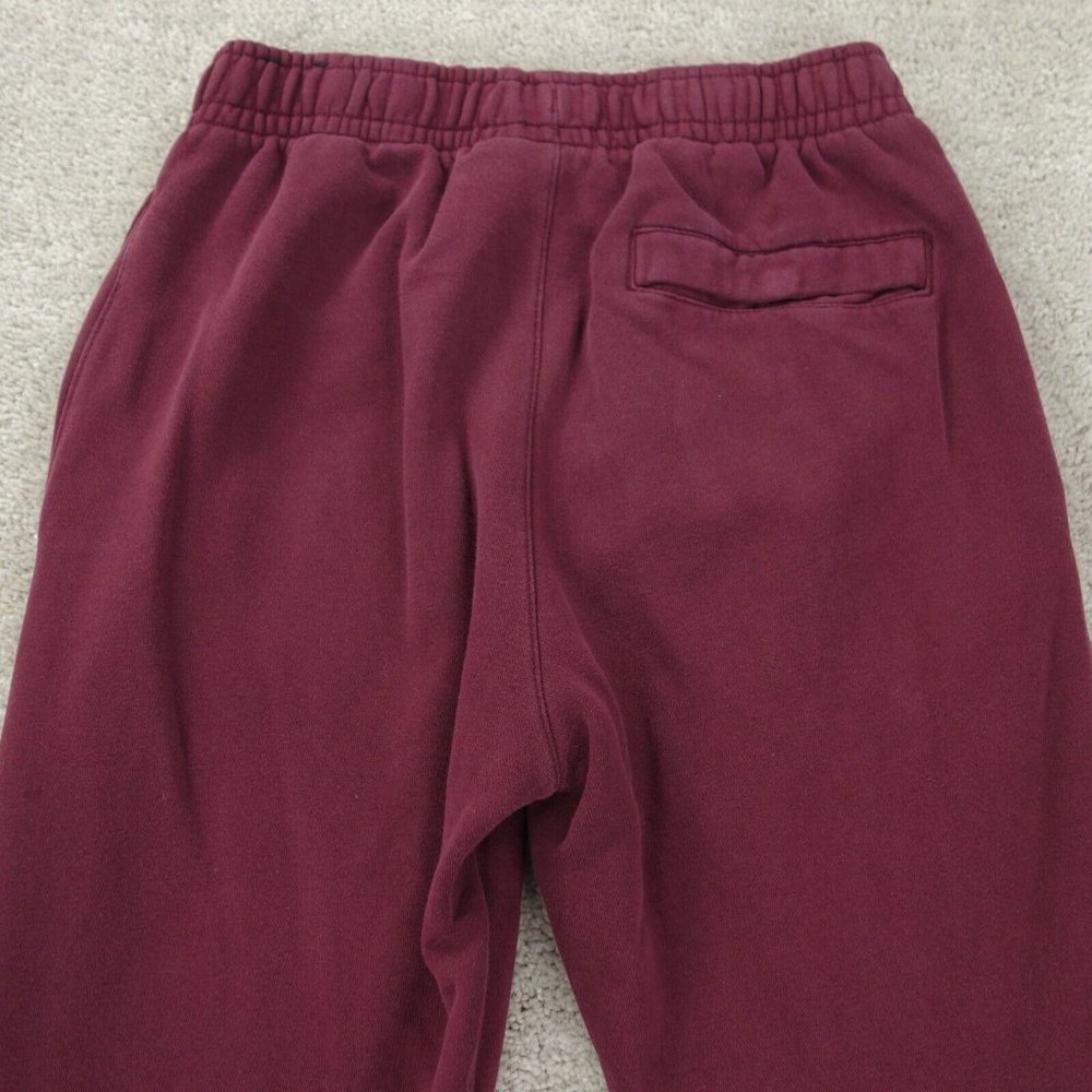 Nike Sportswear Joggers Womens XS Red Stretch Elastic Waist Just Do It Fleece - Picture 11 of 12